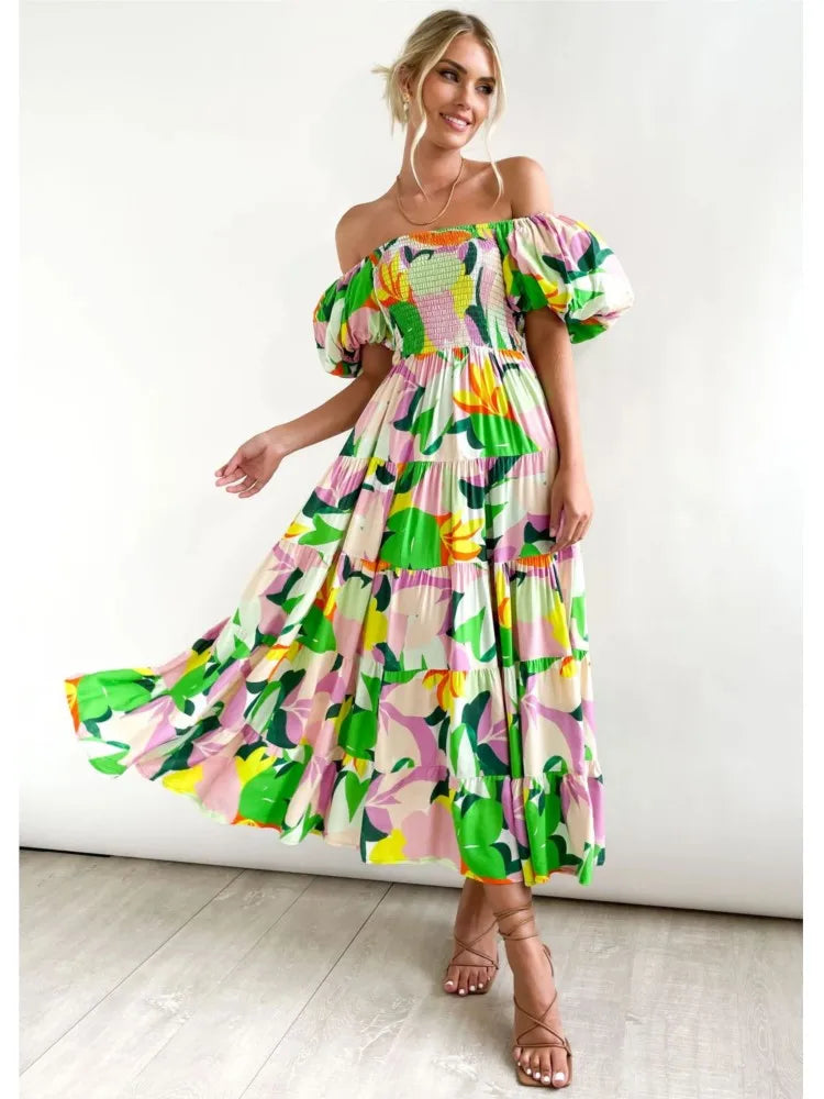 Celeste Off-Shoulder Maxi Dress