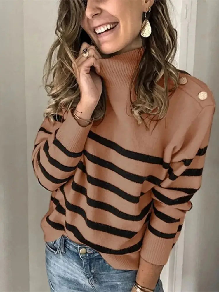WW | Knitted jumper with a high neckline