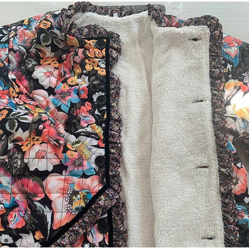 WW | Floral Quilted Coat