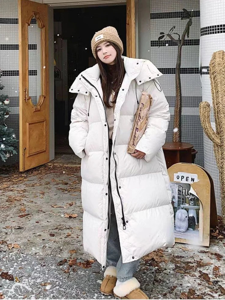 WW | Gefütterte Lange Pufferjacke für Frauen