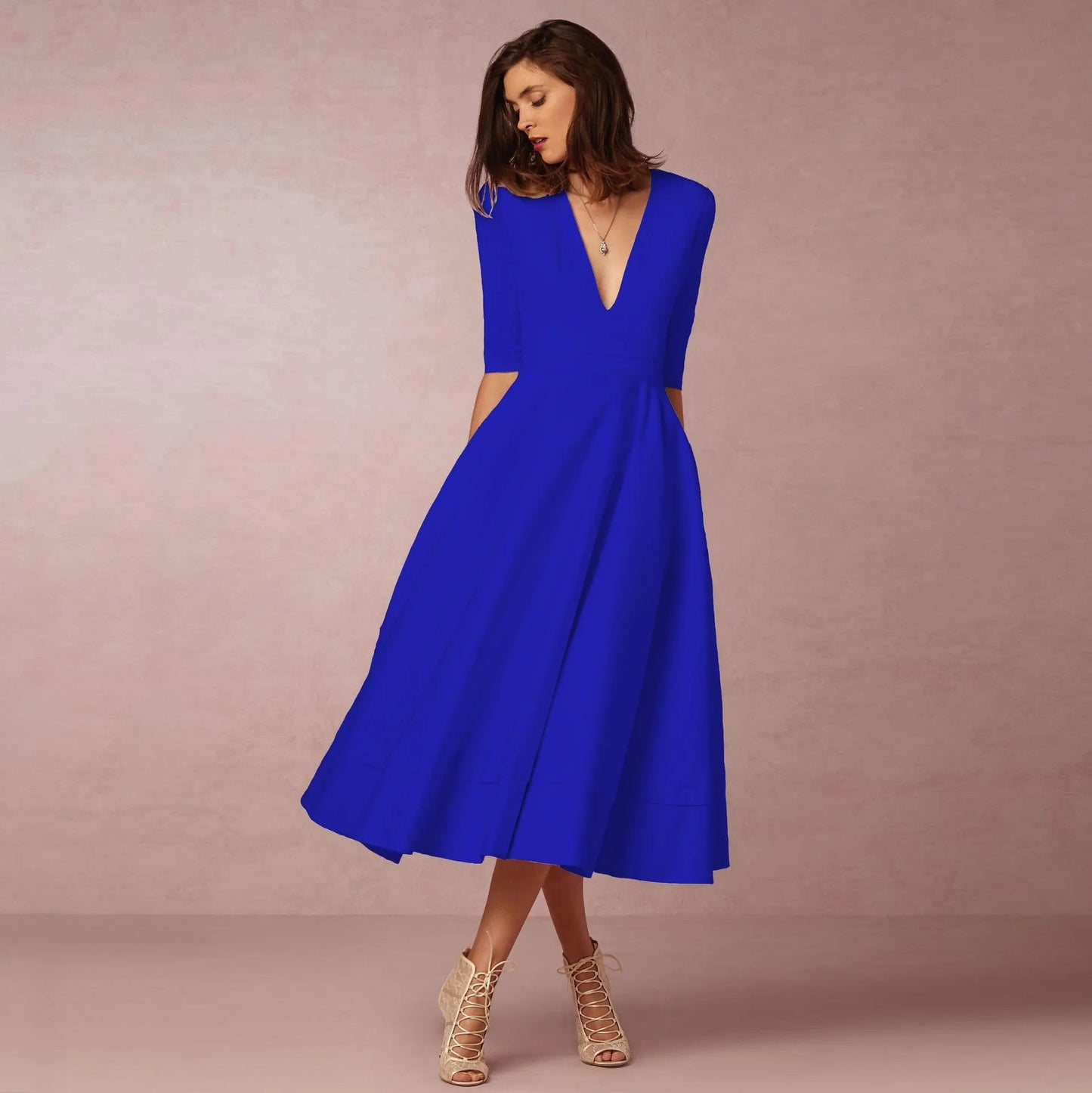 WW | Elegante Lange Damenkleid