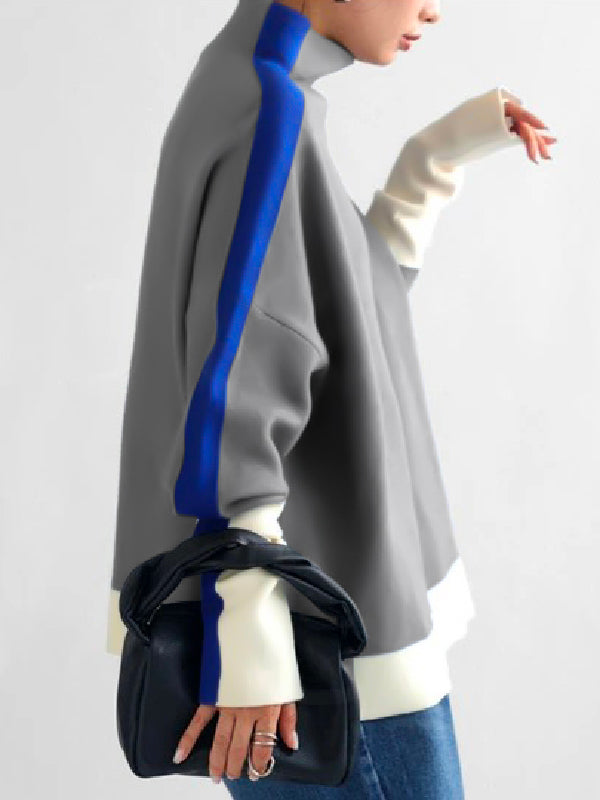 WW | Langärmliger Rollkragen-Hoodie