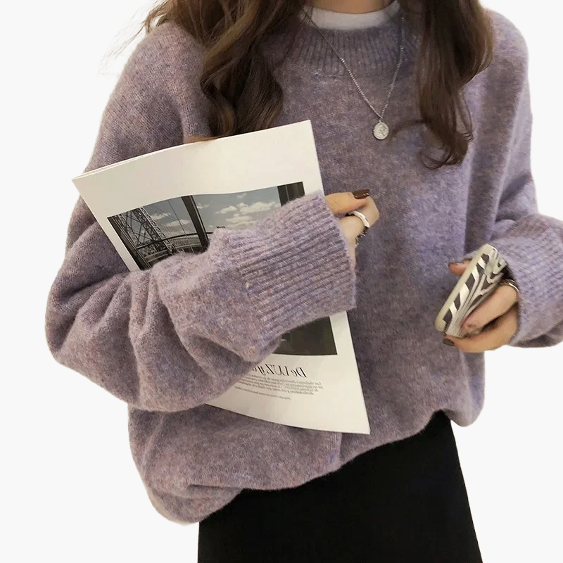 WW | Oversized Knitted Sweater Retro-Look Leisure Autumn Winter