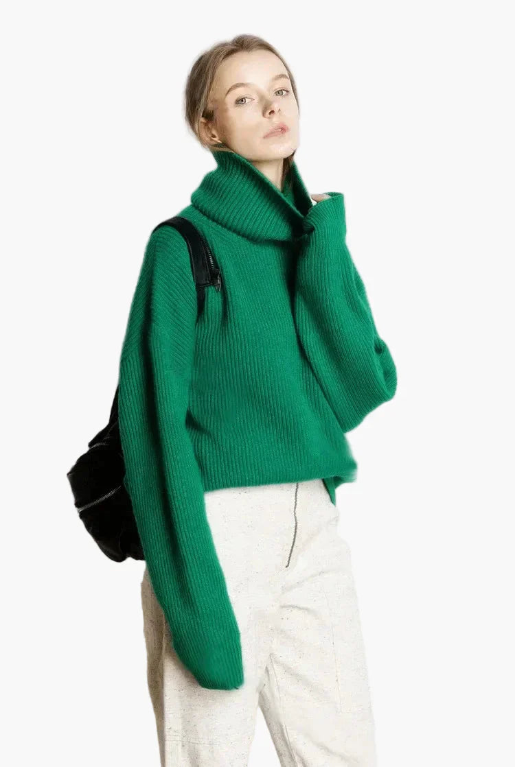 WW | Turtleneck Sweater Oversized Style for Leisure and Office