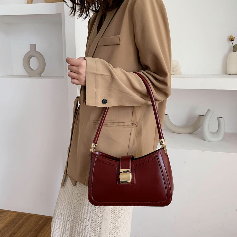 WW | Stilvolle Schultertasche für Damen - Designer-Handtasche mit Reißverschluss
