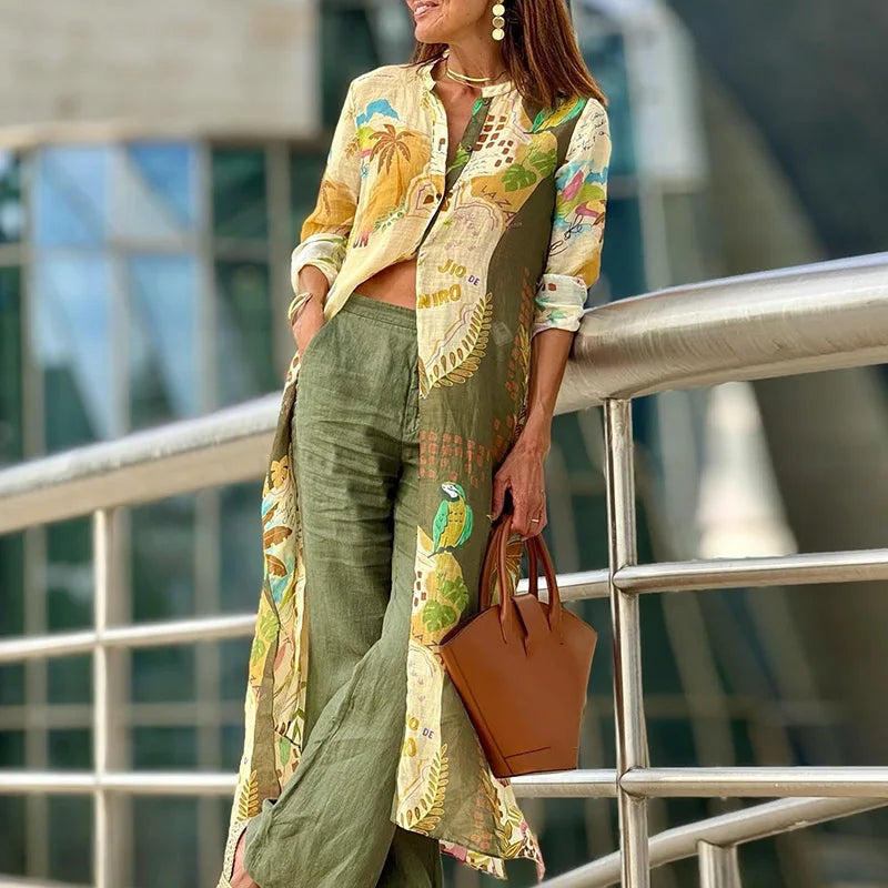 Miriska | Linen Set of Elegance