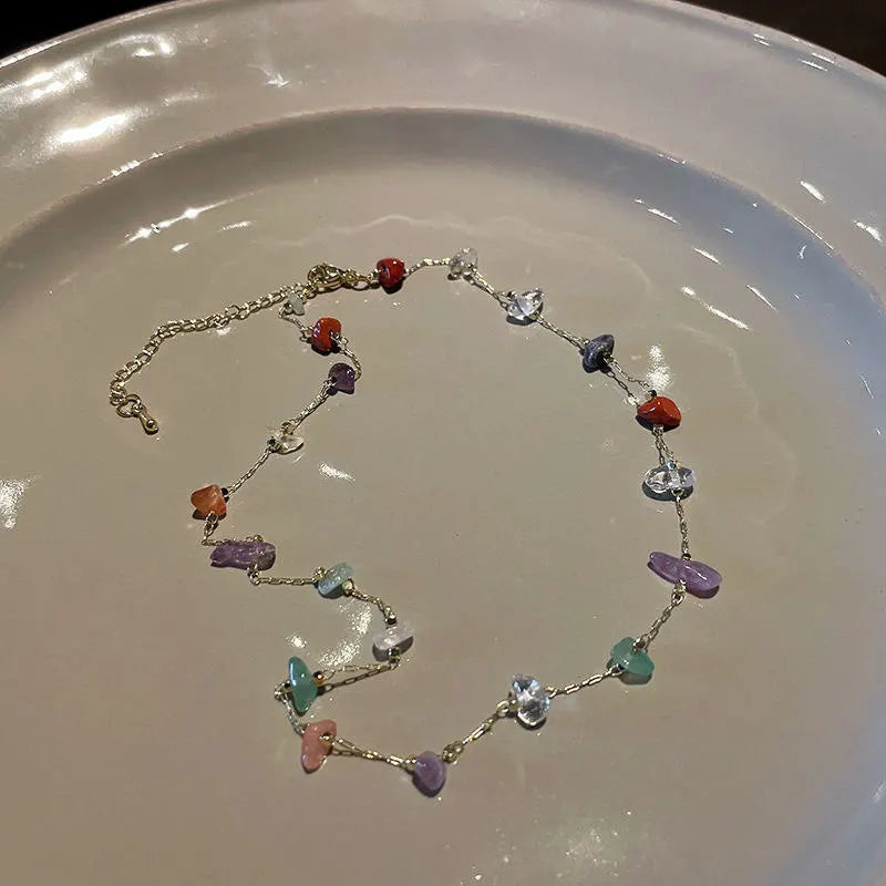 WW | Elegant Natural Gemstone Necklace