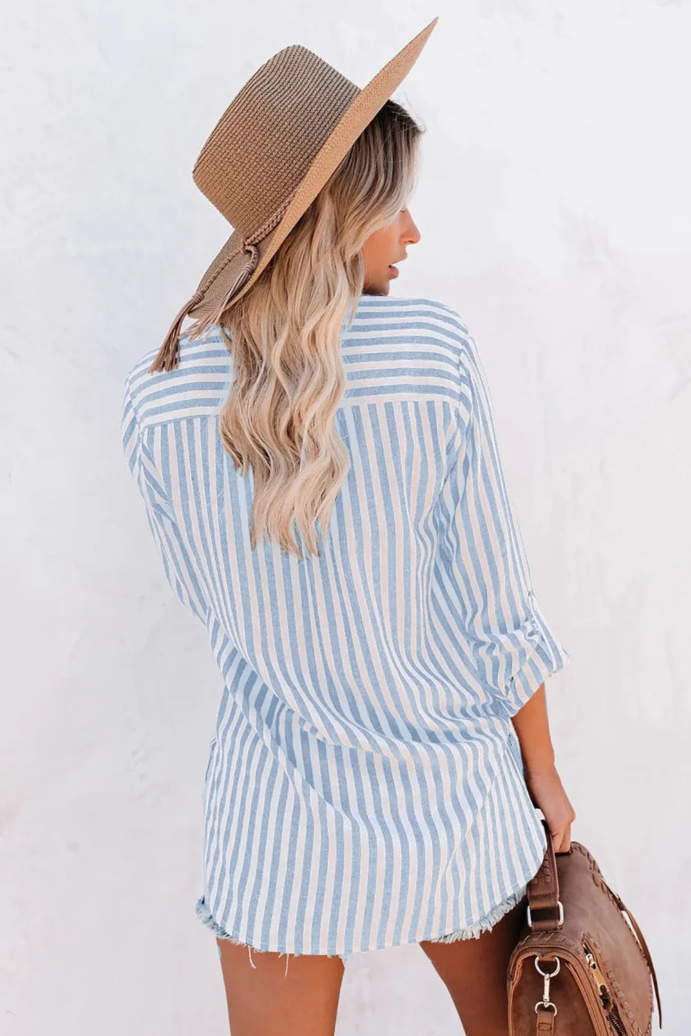 WW | Classic Striped Button-Down Shirt for Women