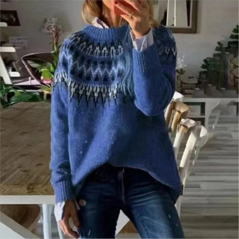 WW | Frauen Nordische Strickjacke