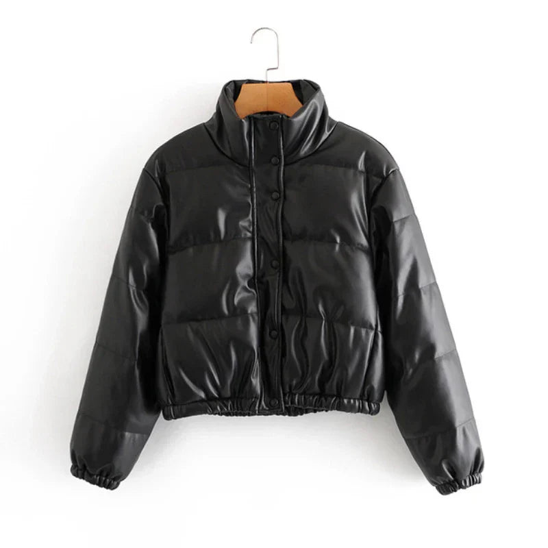 WW | Quilted Leather Jacket for Women