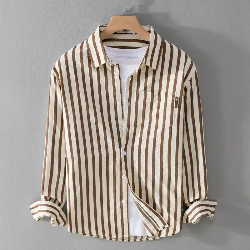 WW | Gestreiftes Lässiges Button-Down-Hemd