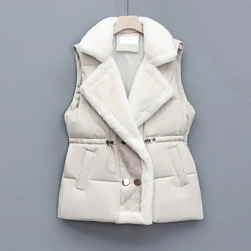 WW | Eleganter Kunstpelz-Weste für Damen, perfekt für Herbst und Winter