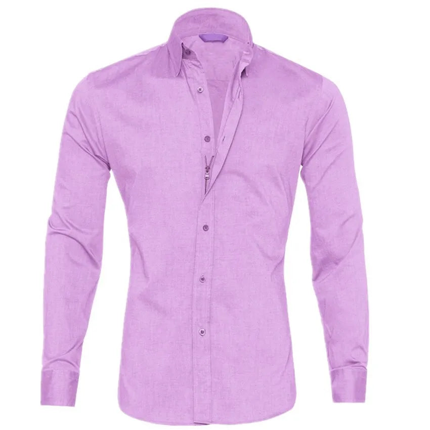 WW - Classic Men's Shirt with Zipper