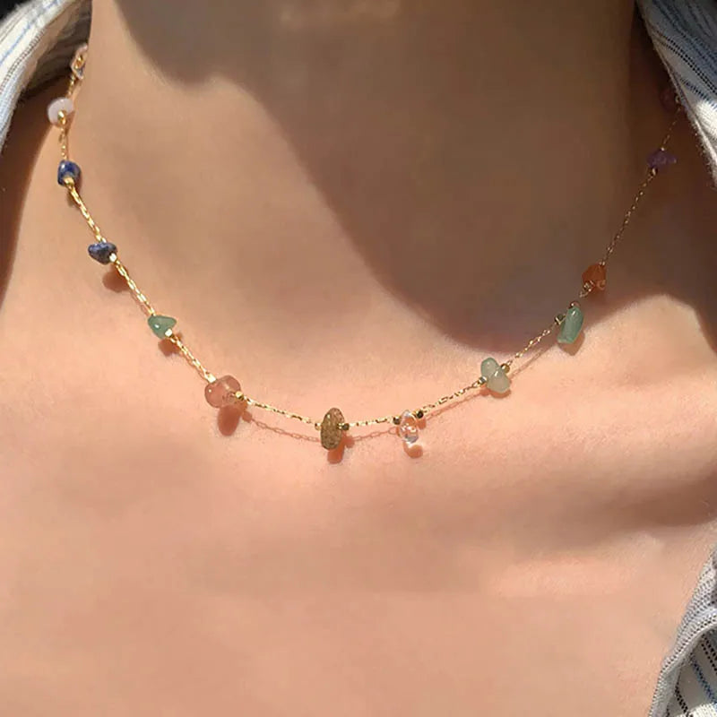 WW | Elegant Natural Gemstone Necklace