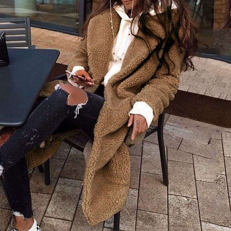 WW | Long Plush Autumn Jacket