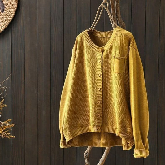 WW | Cardigan - Strick - Knopfverschluss - Oversized Fit - Weich und Bequem