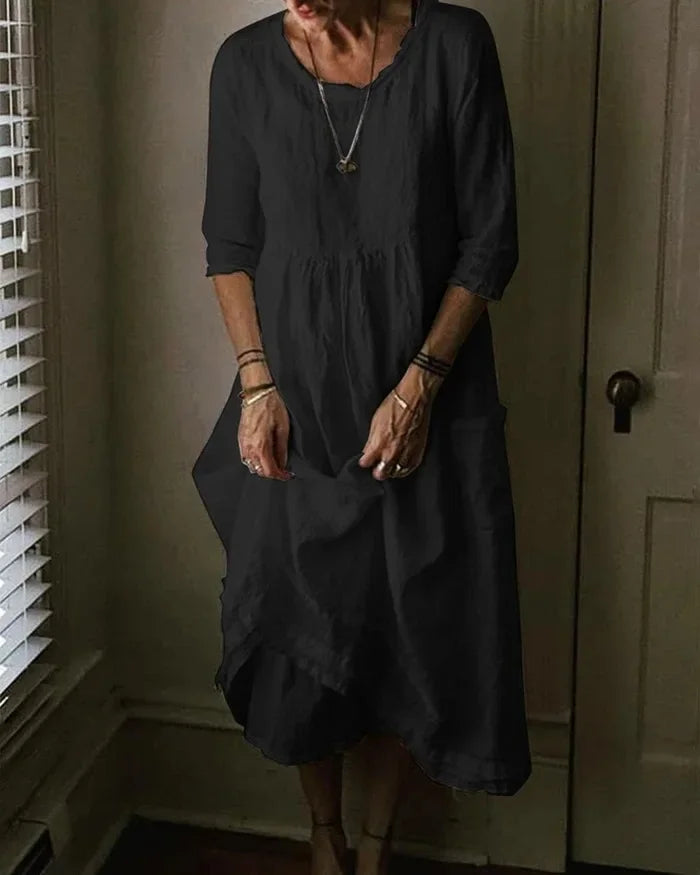 WW | Oversized Kleid aus Baumwollcanvas für Damen