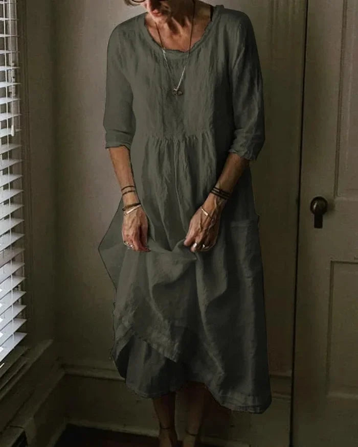 WW | Oversized Kleid aus Baumwollcanvas für Damen