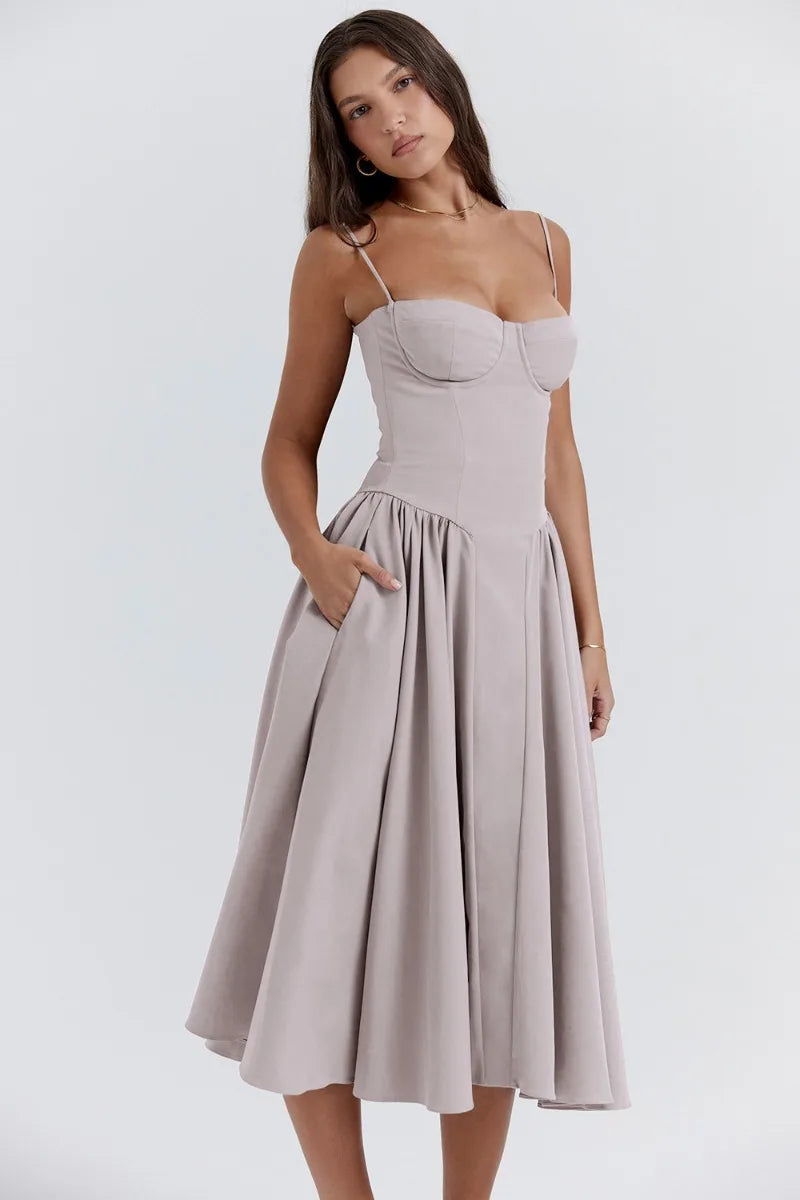 Michaela - Sleeveless Midi Dress