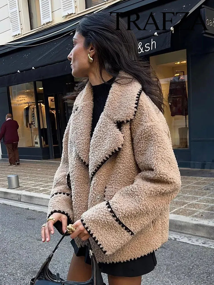 WW | Stylische Strickjacke mit Lockerem V-Ausschnitt und Taschen