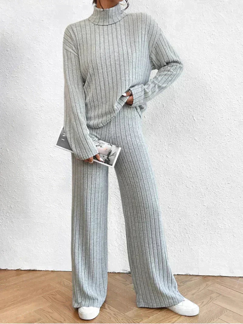 WW | 2-piece knit set with turtleneck sweater and pants