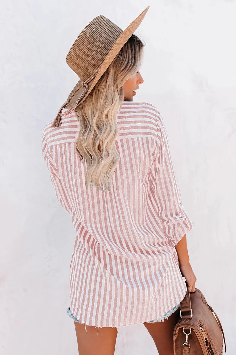 WW | Classic Striped Button-Down Shirt for Women