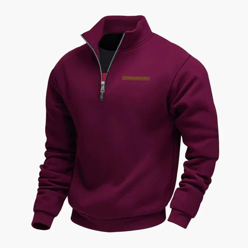 WW | Halbzip Sweatshirt Freizeitpullover mit Stehkragen - Perfekt für Reisen und Alltag