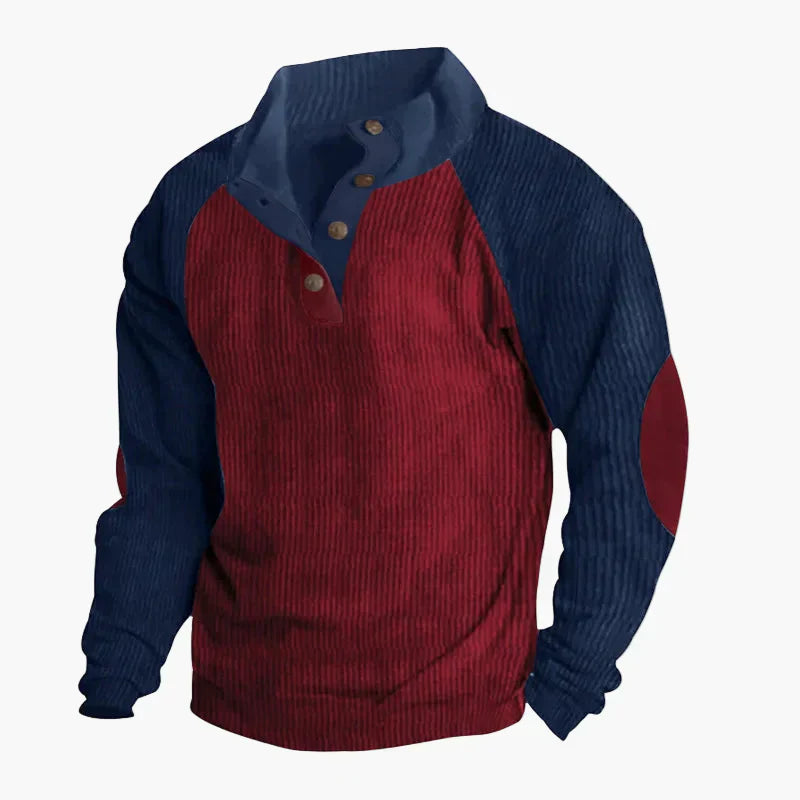 WW | Freizeitpullover mit Vintage-Raglanstil und Knopfleiste - Ideal für Alltag und Outdoor
