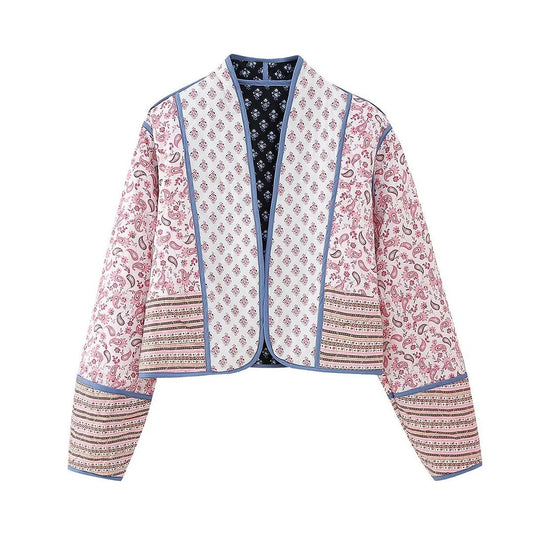 WW | Retro-Jacke mit floralem Muster