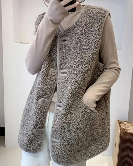 WW | Wolle ärmellose Jacke für Frauen