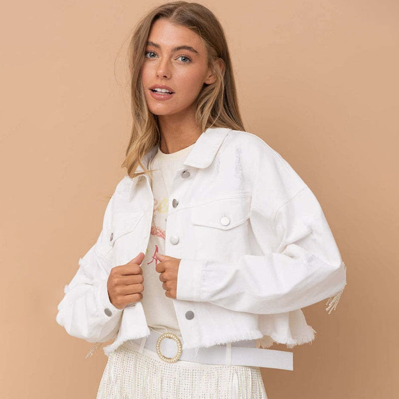 WW - Fringed Denim Jacket
