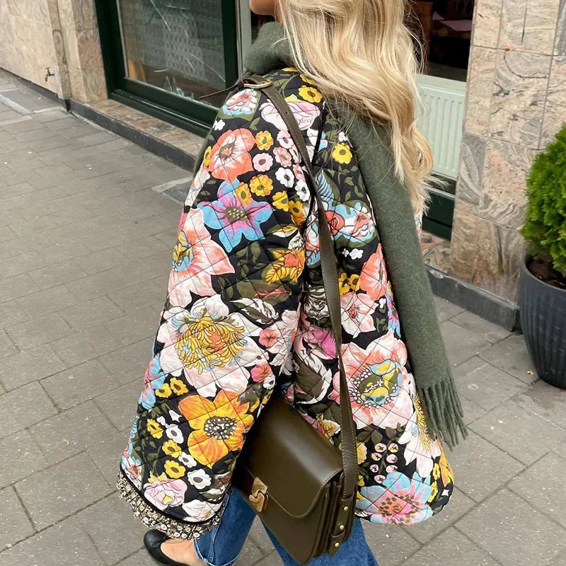WW | Floral Quilted Coat