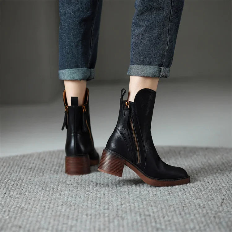 WW - Women's Leather Ankle Boots