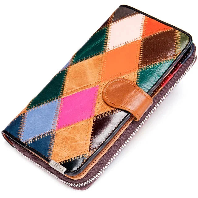 WW | Women's Long Wallet in Vintage Style