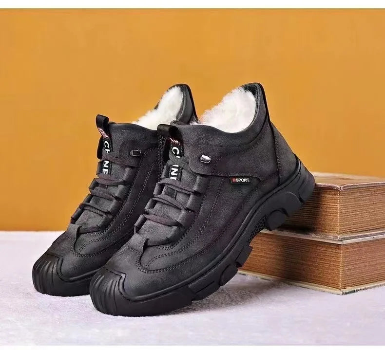 WW | Shoes Winter Boots With Lined Interior Non-slip Rubber Sole Lace-up Comfort