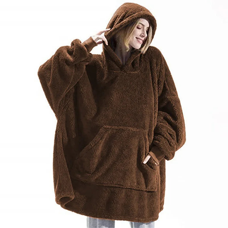 WW | Women's Winter Hoodie Fleece Blanket