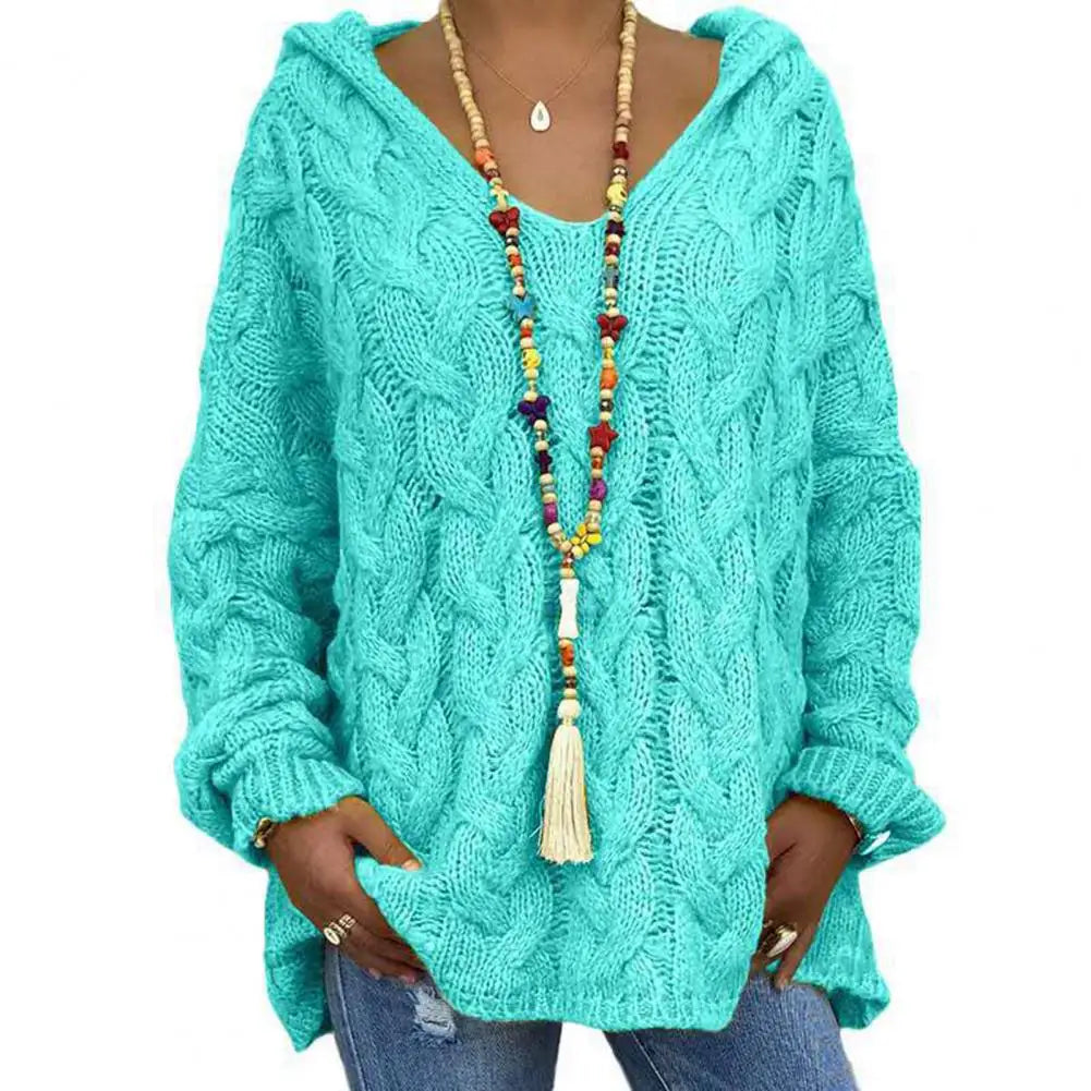 WW | Stylish V-Neck Hoodie for a Casual Look