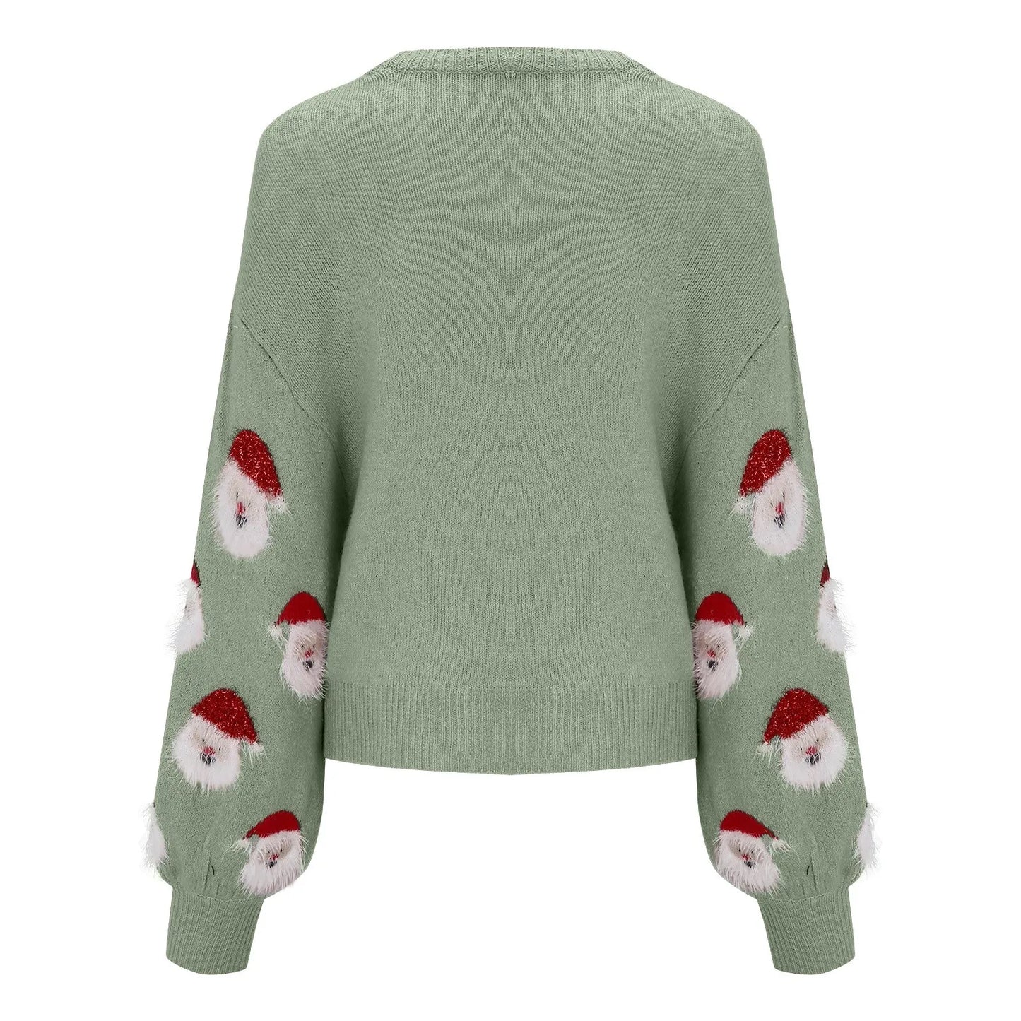 WW - Hässlicher Weihnachtspulli - Santa Claus Muster Pullover
