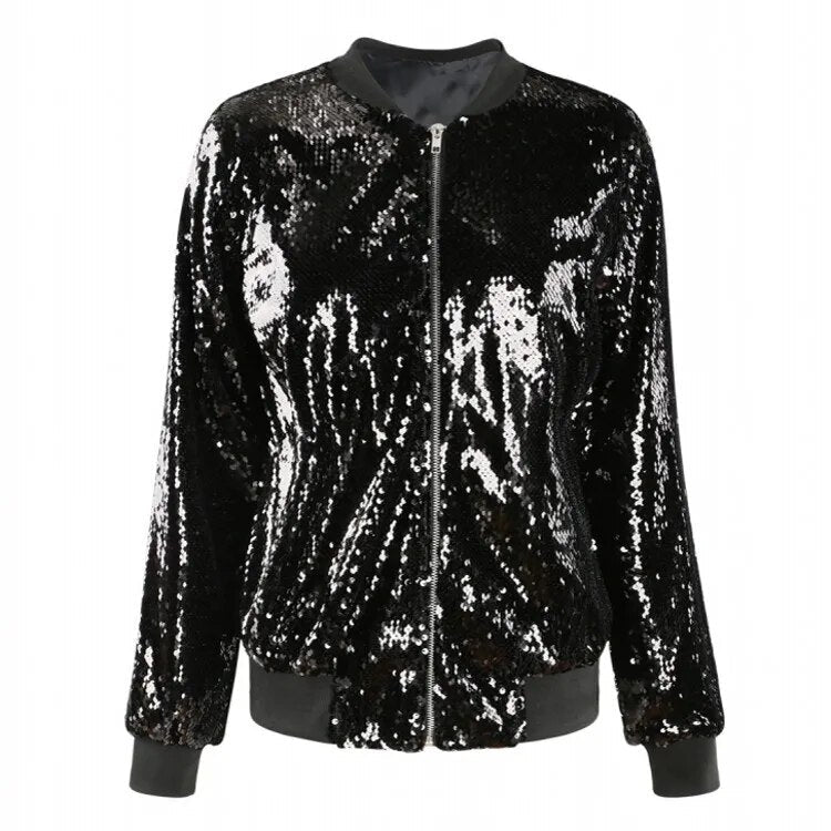 WW | Sequin bomber jacket