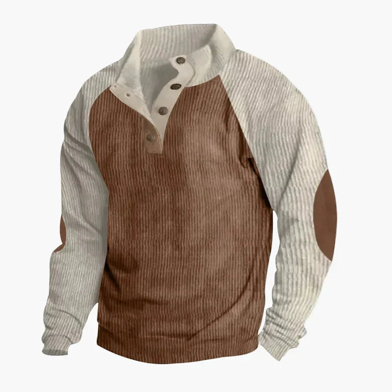 WW | Freizeitpullover mit Vintage-Raglanstil und Knopfleiste - Ideal für Alltag und Outdoor
