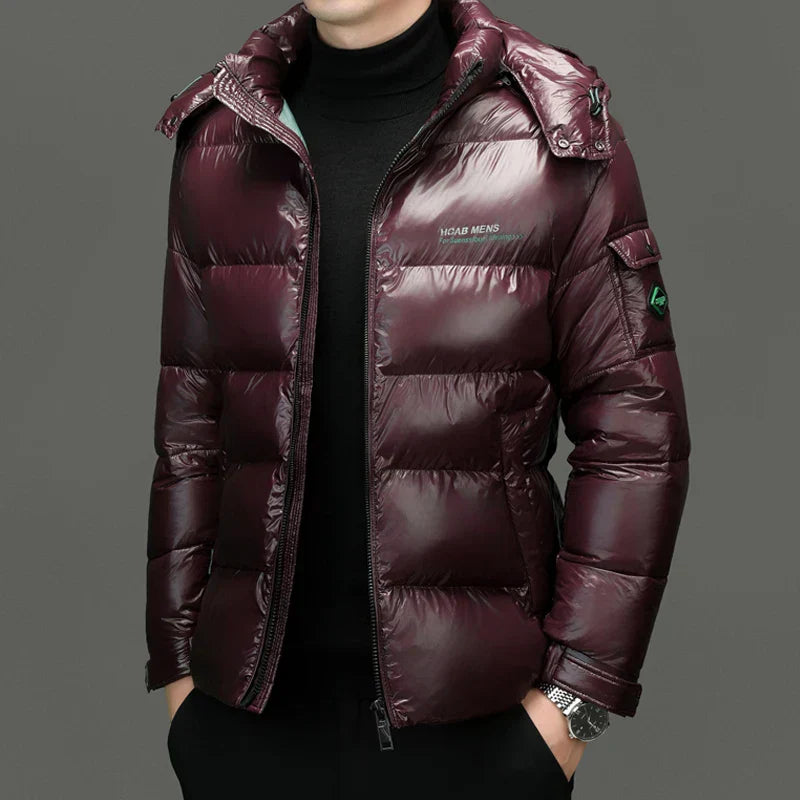 WW | Elegante Gesteppte Jacke Mit Langen Ärmeln Für Herren