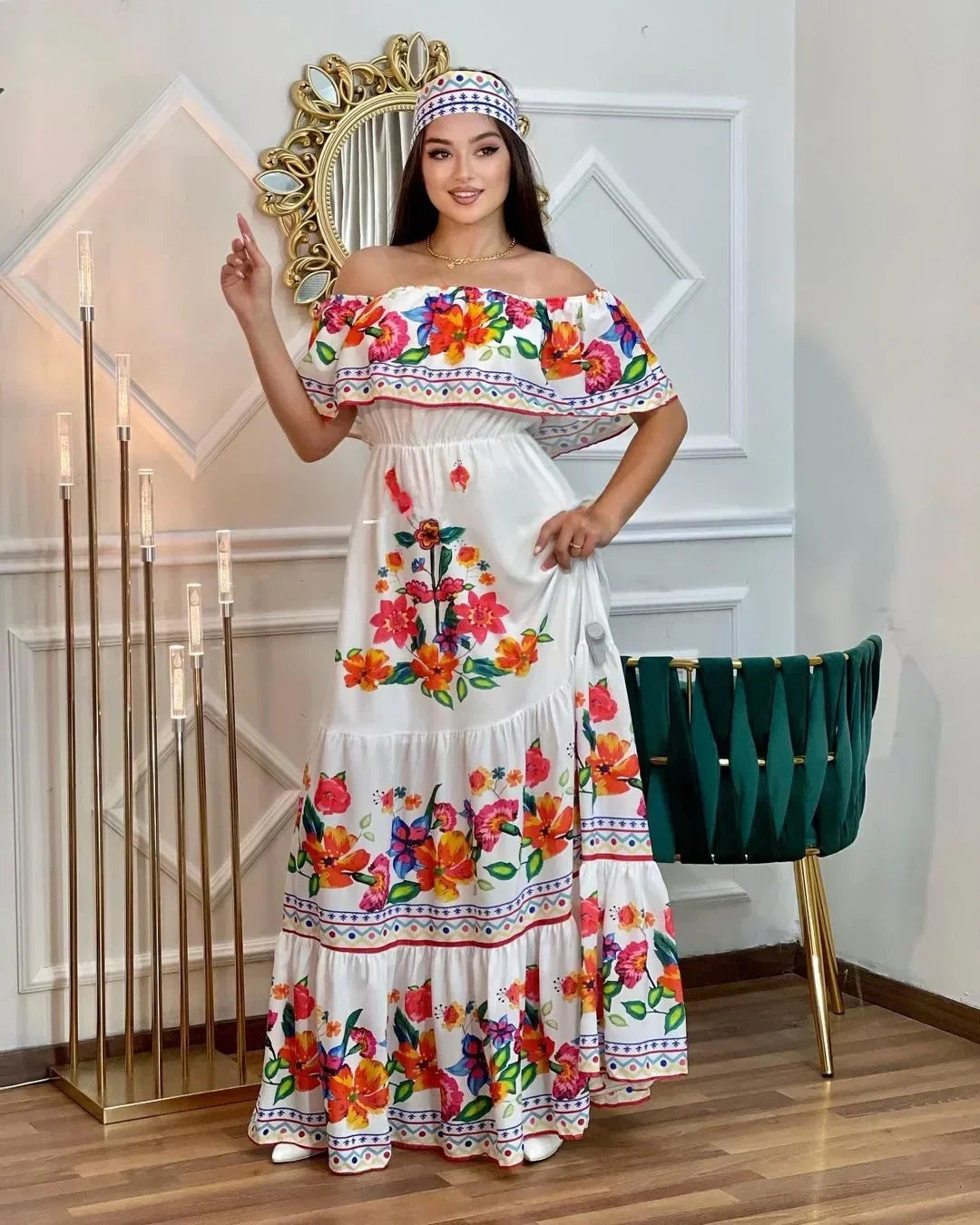 Amara Off-the-Shoulder Maxi Dress