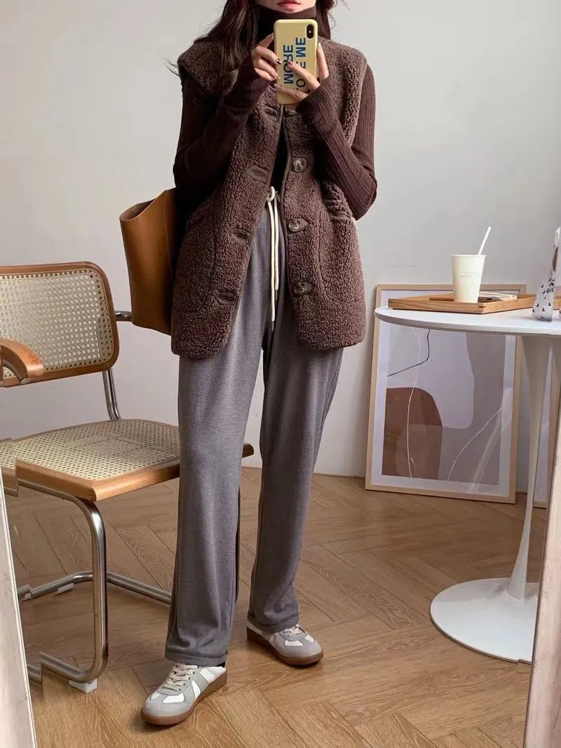 WW | Wolle ärmellose Jacke für Frauen