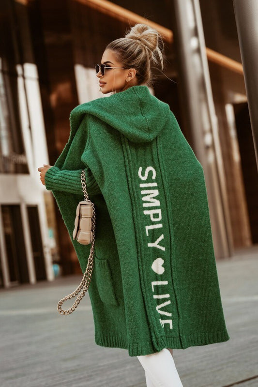 WW | Aus Strick mit "simply Live" Druck