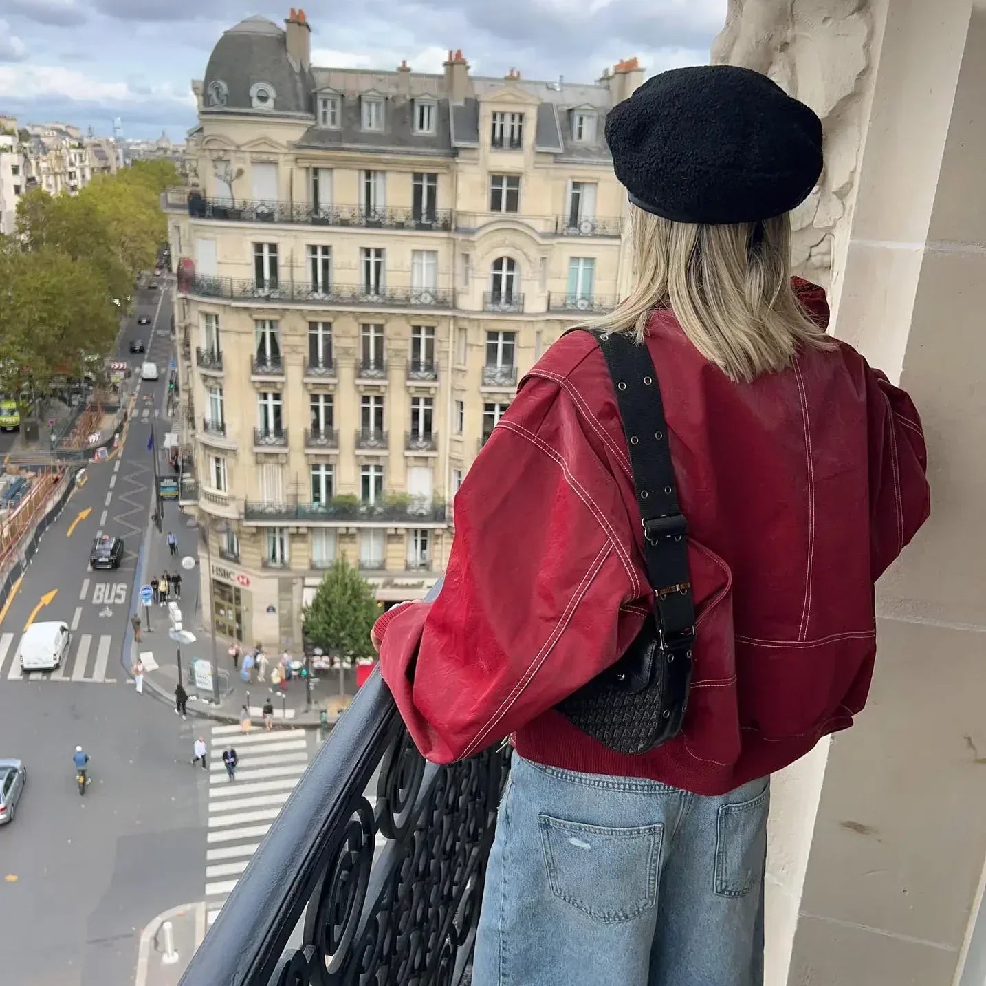 WW | Oversize Lederjacke mit urbanem Flair