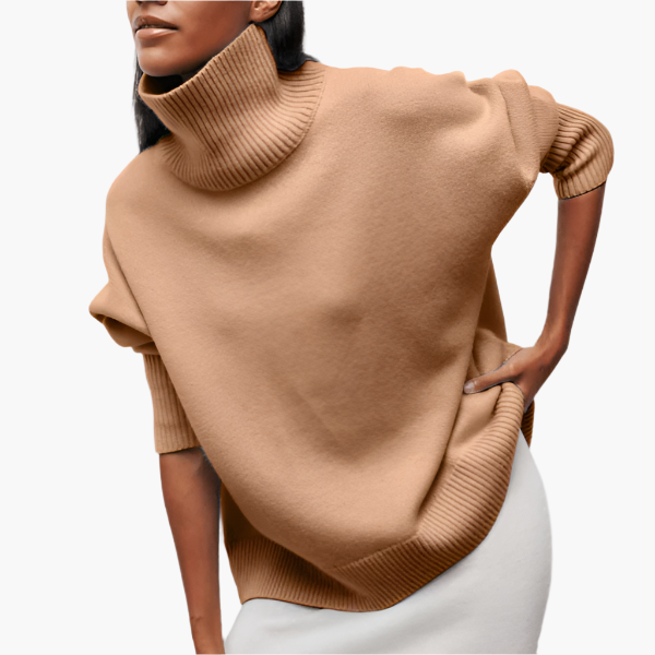 WW | Pullover mit Rollkragen und voluminösen Ärmeln - Eleganter Style für Alltag und Büro
