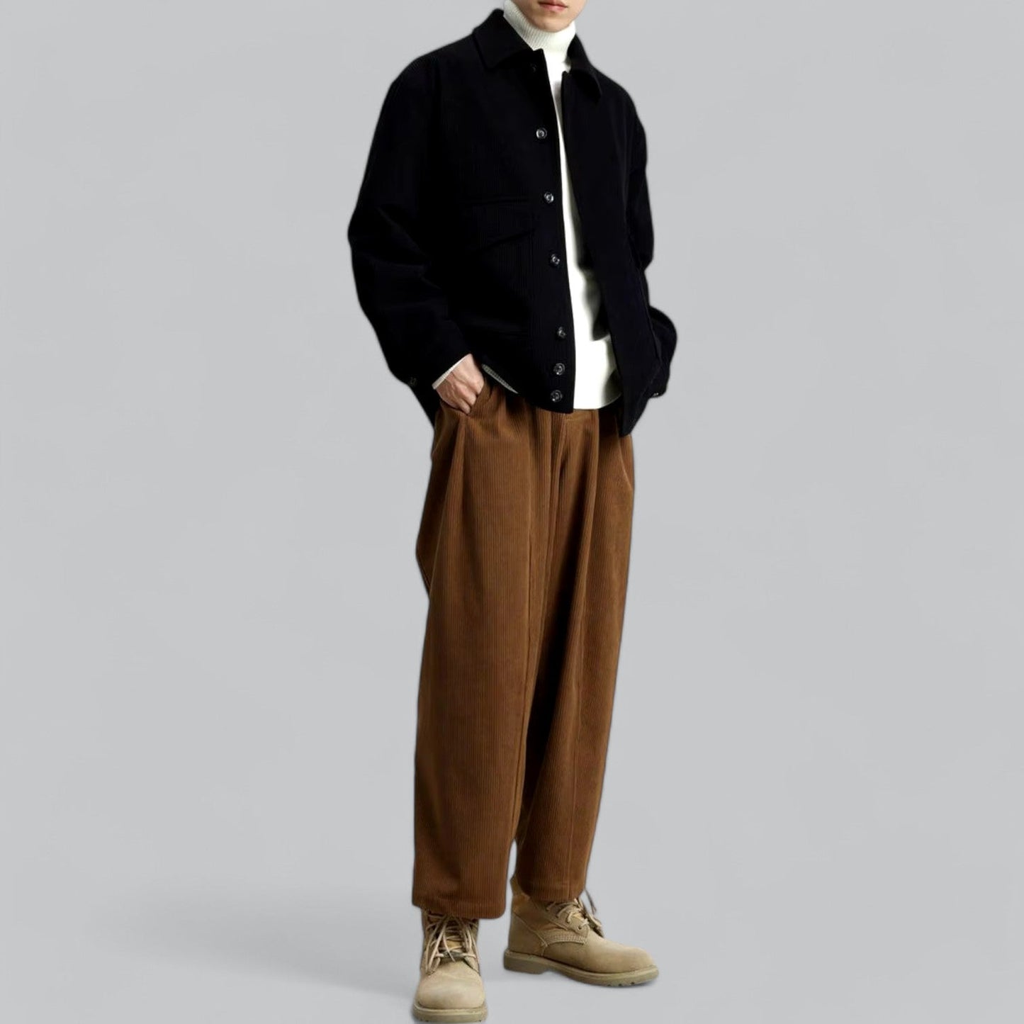 WW | Versatile Button-Closure Winter Jacket
