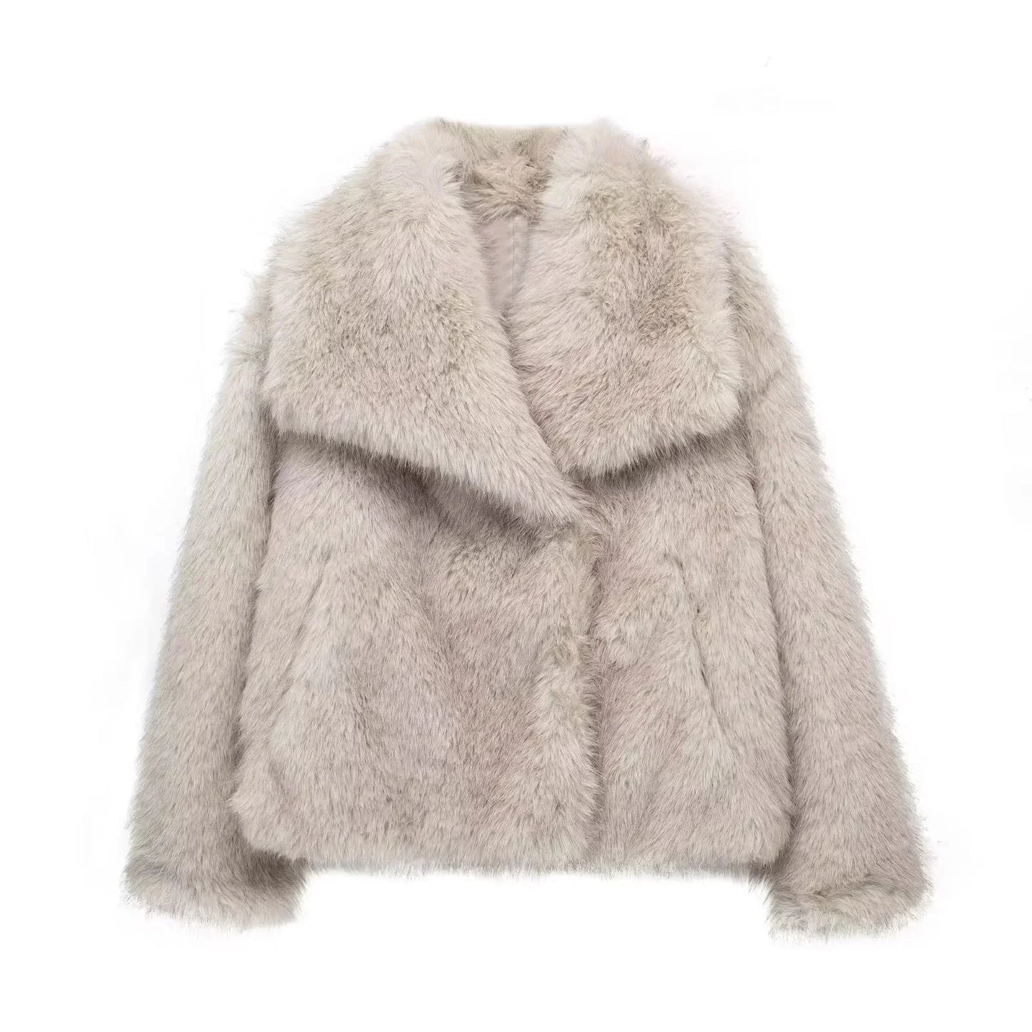 WW | Plush Faux Fur Coat