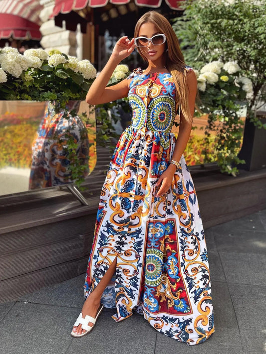 Valencia - A-line maxi dress