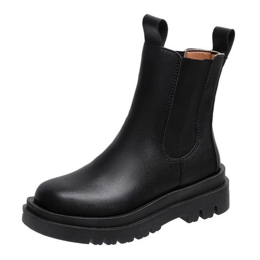 WW Damen Ritterstiefel - Kniehohe Stiefel im Retro-Stil mit robustem Absatz